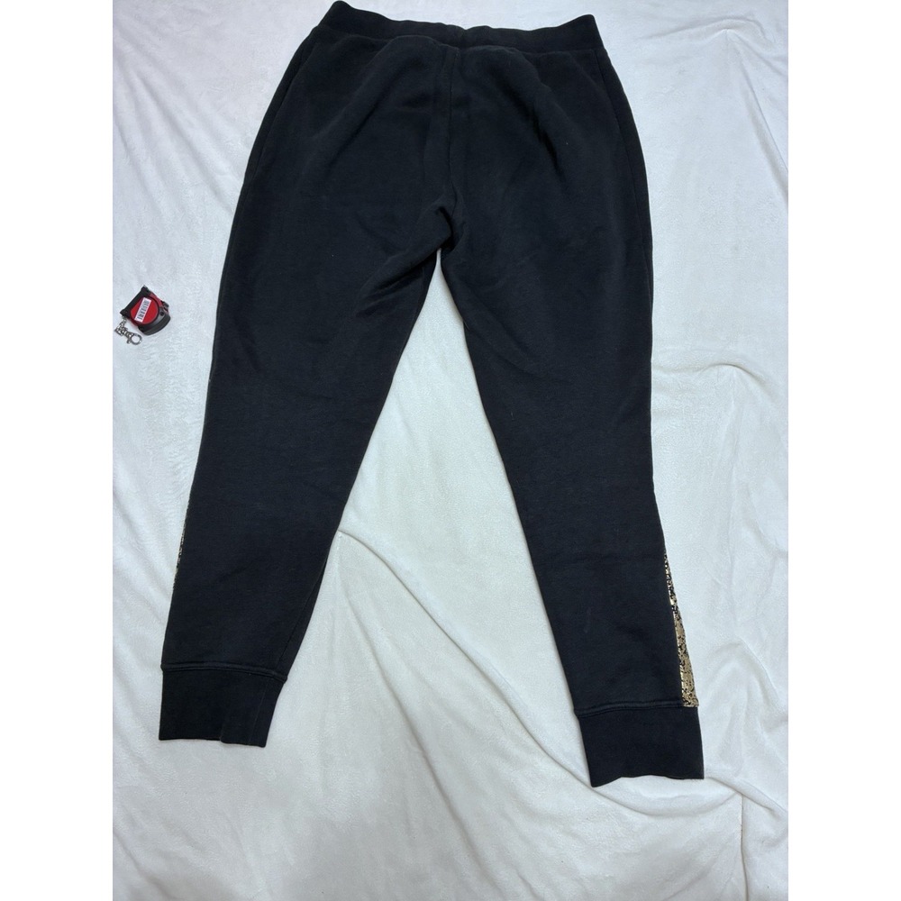 Nike Black Rose Gold Metallic Splatter Joggers Womens Medium Activewear Pants - Picture 13 of 14